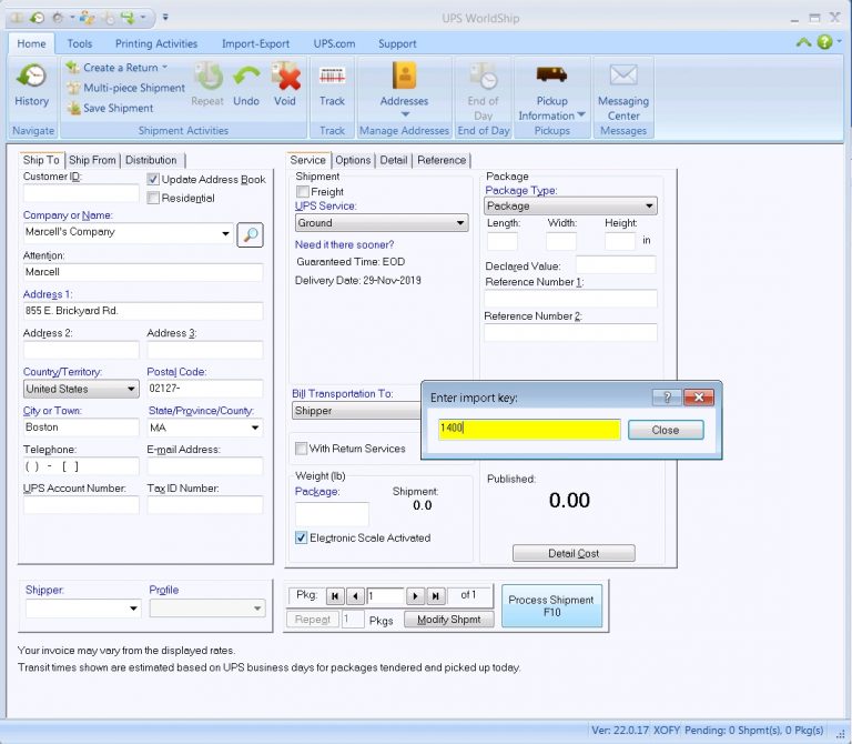 Connecting UPS WorldShip to MySQL tommycoolman